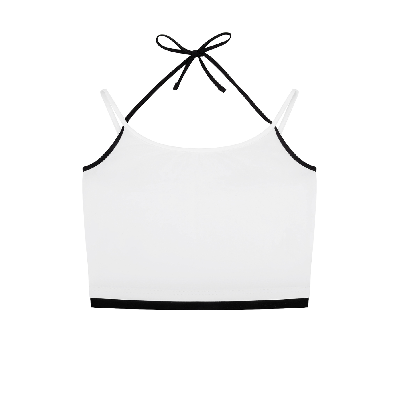 Contrast Binding Halter Tank Top 210GSM