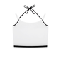 Contrast Binding Halter Tank Top 210GSM