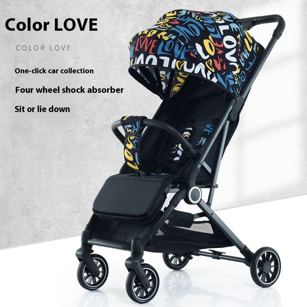 Pull Rod Type Ultra-light Stroller Four Minus