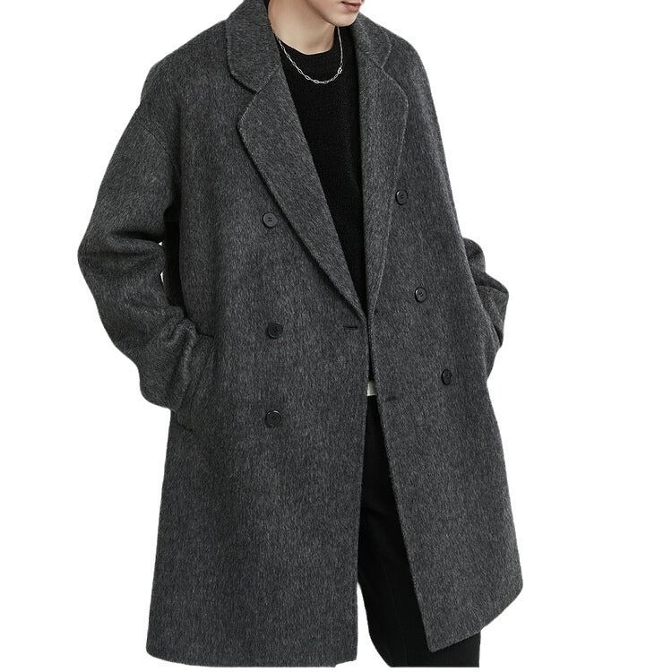 Double-sided Woolen Coat Men's Mid-length