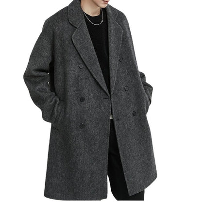 Double-sided Woolen Coat Men's Mid-length