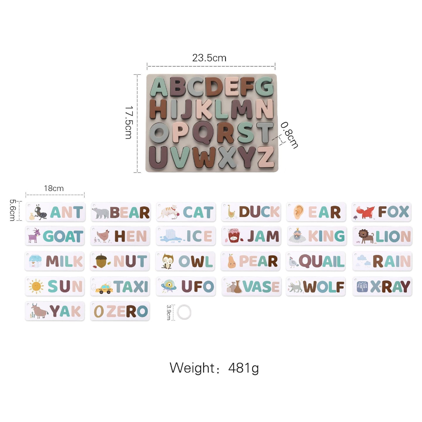 Early Education Puzzle Three-dimensional Letter Puzzle