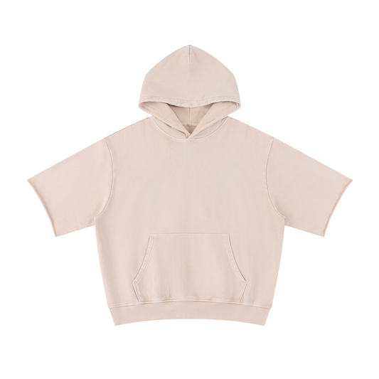 Waran Mineral Wash Short Sleeve Hoodie