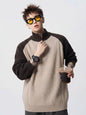Men's  CleanFit Gray Layered Knit Sweater Jacket