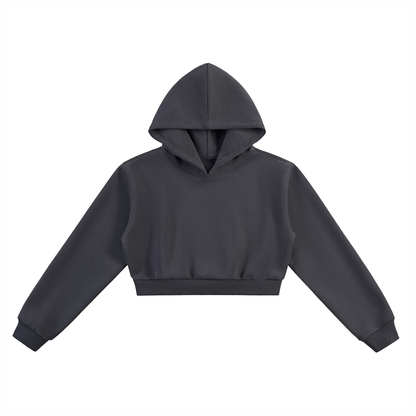 Womens Cropped stringless Hoodie