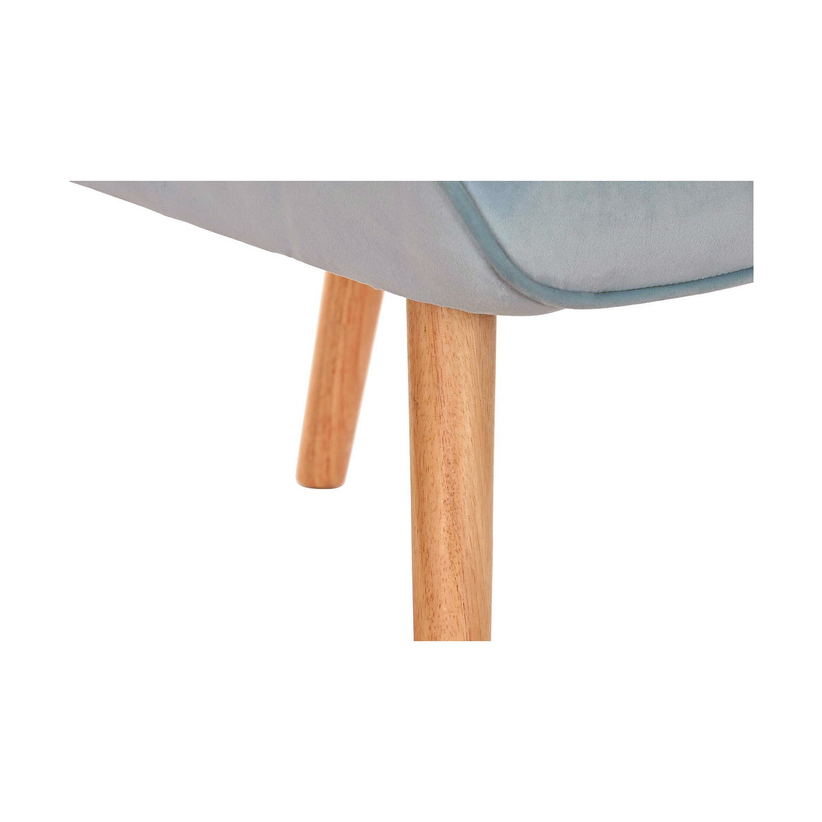 Armchair DKD Home Decor Sky blue Natural Polyester Wood 67 x 75 x 96 cm