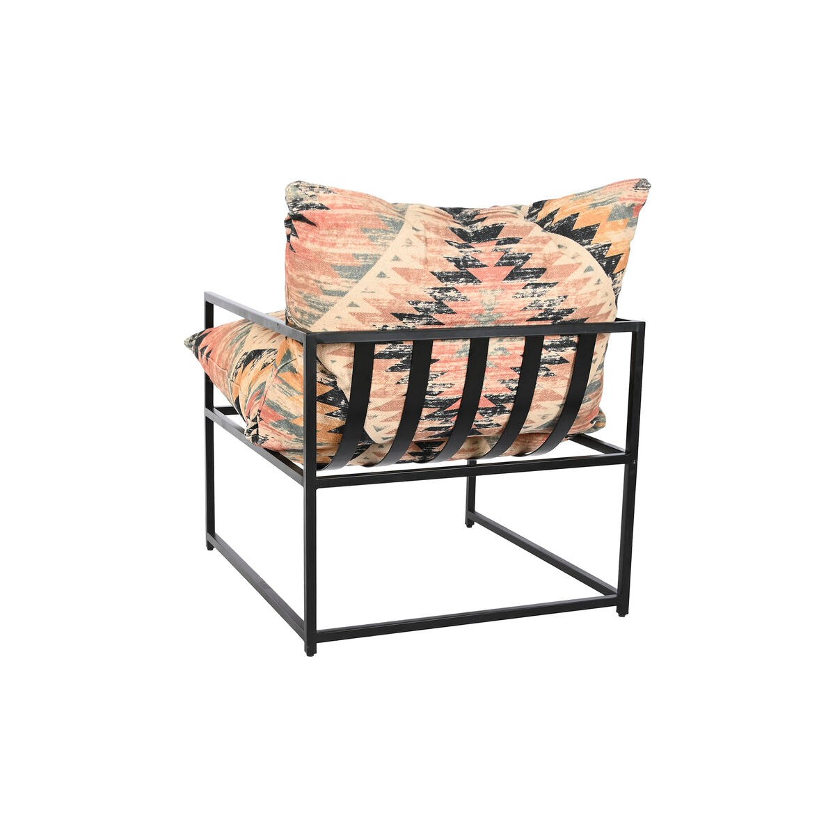 Armchair DKD Home Decor 70 x 75 x 85 cm Black Metal Multicolour