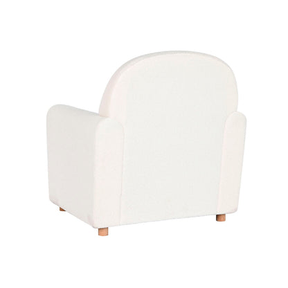 Armchair DKD Home Decor White Polyester Wood 79 x 72 x 86 cm