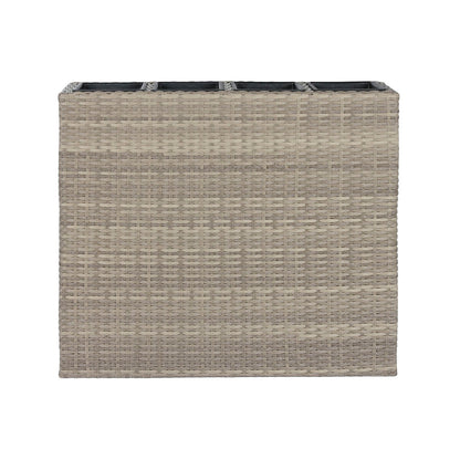 Planter Home ESPRIT polypropylene Rattan 95 x 26 x 80 cm