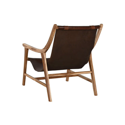 Armchair Home ESPRIT Natural Dark brown Teak 68 x 86 x 86 cm