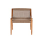 Armchair Home ESPRIT Brown Teak Synthetic fibre 65 X 62 X 72 CM
