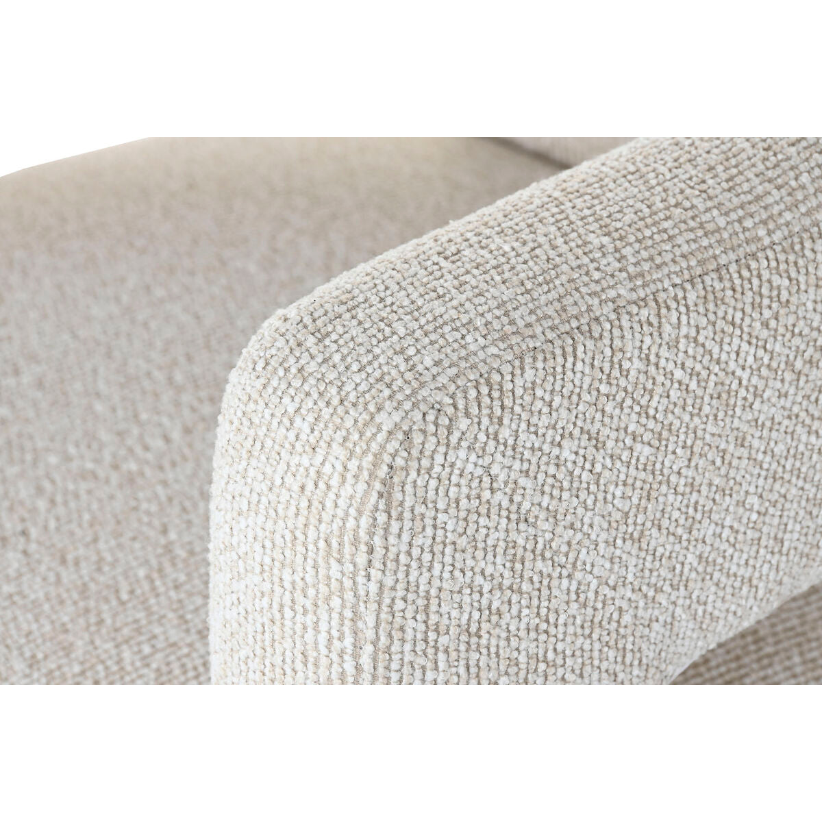 Armchair Home ESPRIT White Polyester Wood 67 X 61,5 X 67,5 CM