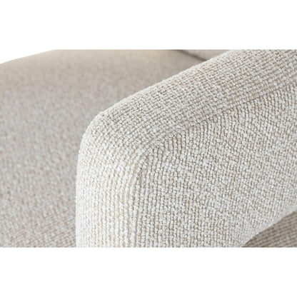 Armchair Home ESPRIT White Polyester Wood 67 X 61,5 X 67,5 CM