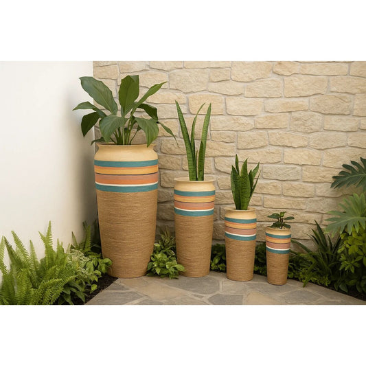 Planter Home ESPRIT Multicolour Fibre Arab (4 Units)