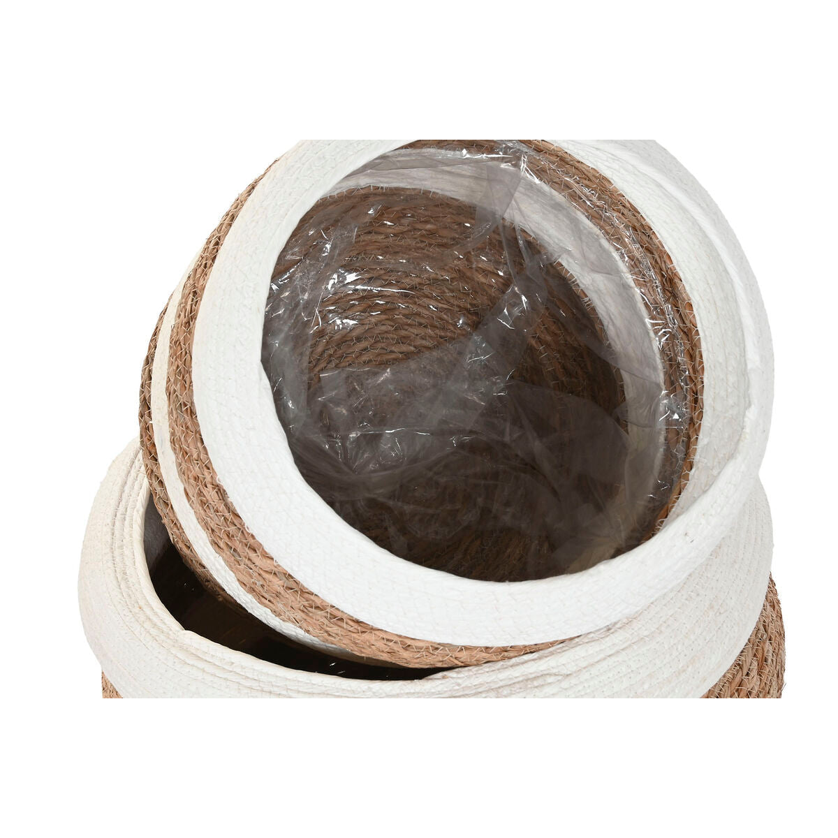 Planter Home ESPRIT Bicoloured Fibre Urban (3 Pieces)