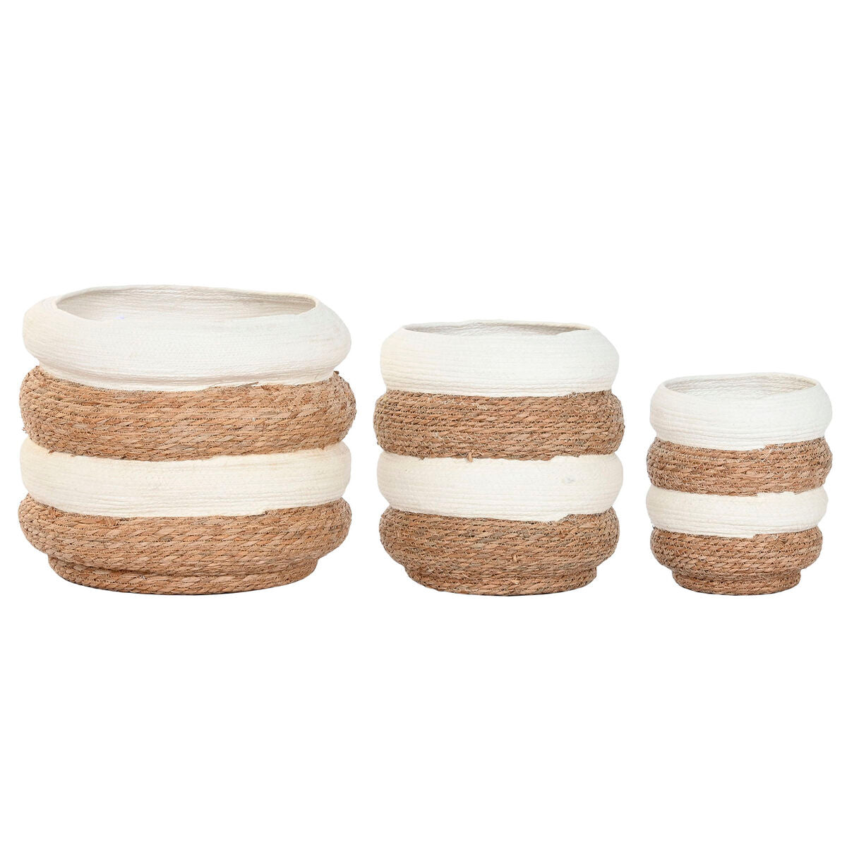 Planter Home ESPRIT Bicoloured Fibre Urban (3 Pieces)