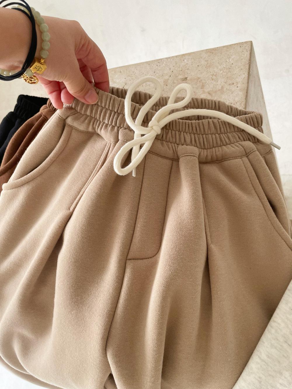 Children's Velvet Padded Casual Pants