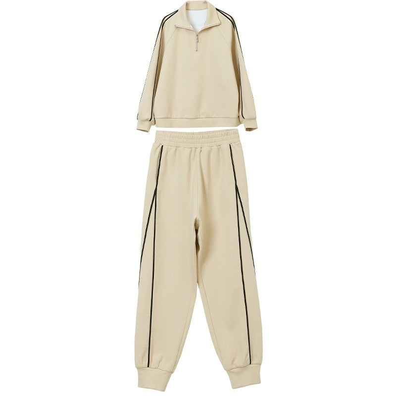 Mid- And Old-Aged Sports Sweatshirt Casual Two-Piece Set