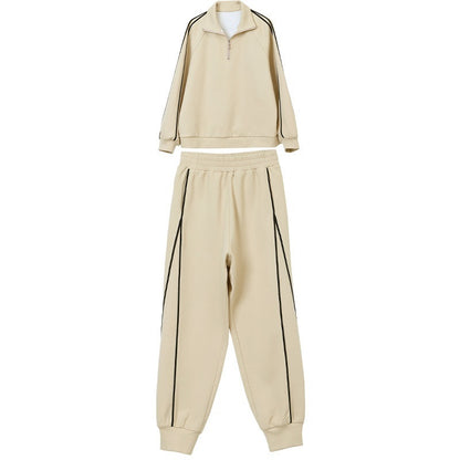 Mid- And Old-Aged Sports Sweatshirt Casual Two-Piece Set