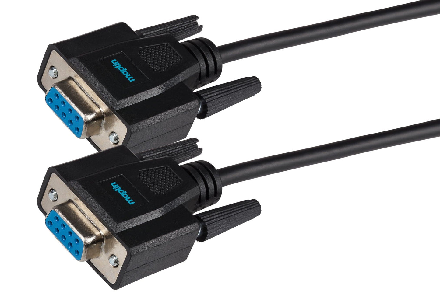 Câble nul modem RS232 série Maplin Premium femelle 9 broches - Noir, 3 m