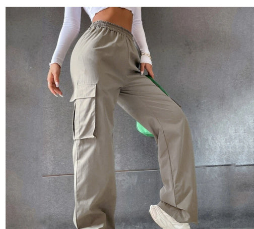 High Waist Wide Leg Straight trousers