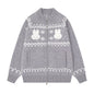 Rabbit Snowflake Knit Cardigan