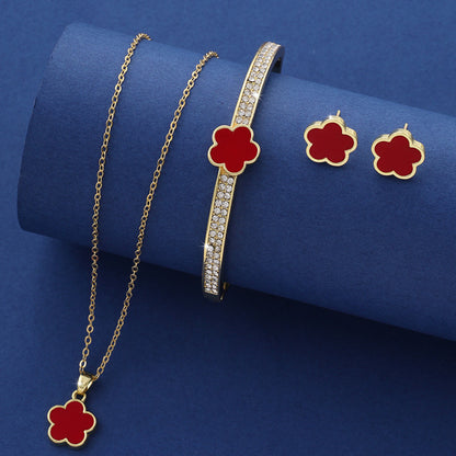 Five Petal Flower Three-piece Set