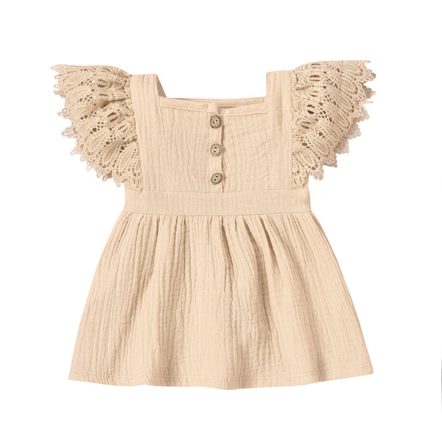 Kids Solid Color Sleeveless Dress