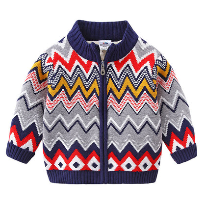 Baby Velvet Zipper Cotton-padded Jacket