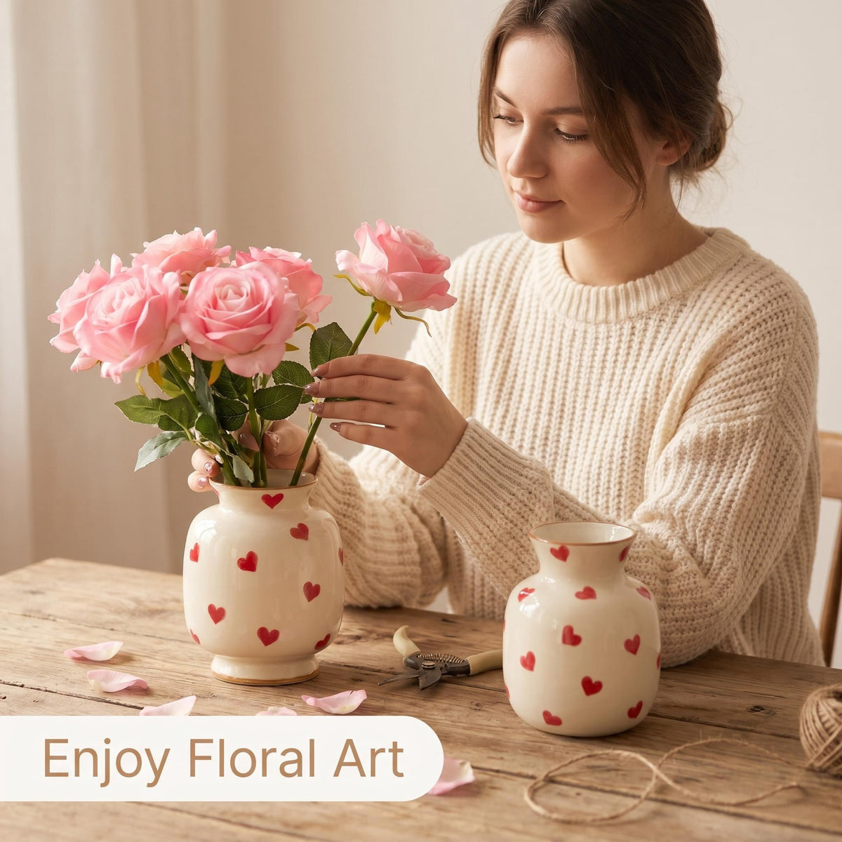 Hand-Painted Ceramic Vase