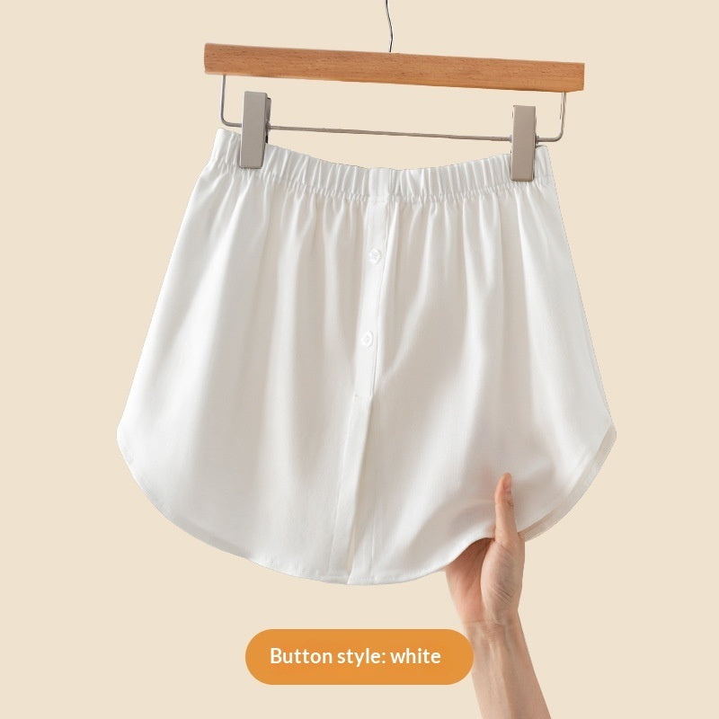 Buttock-Blocking Skirt Womens Spring New Pure Cotton Layered Bottom-Hiding Skirt