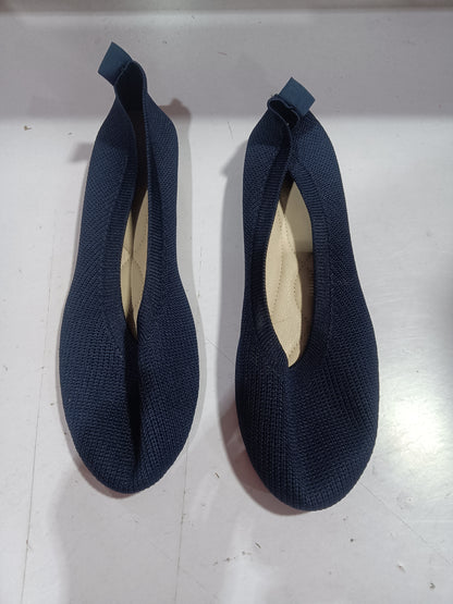 Women's Knit Mesh Slip-On Flat Shoes – Breathable Round Toe Casual Flats
