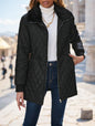 Drawstring Waist Padded Padded Coat