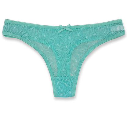 6 Pack Womens Sexy Lace Underwear Ladies Cotton Thongs G-String Knickers Briefs