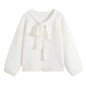 lace collar knitted sweater for women