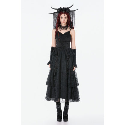 Robe gothique en satin et dentelle Dark in Love