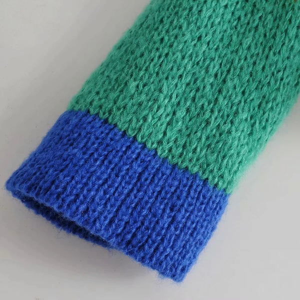 Knitted rainbow sweater - Stuffs & Savers