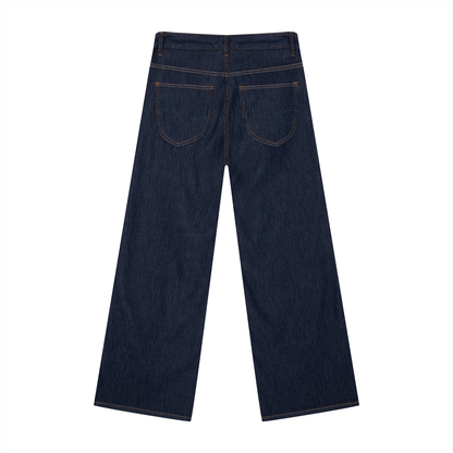 Men's Loose Fit Wide Leg Jeans 270GSM