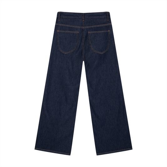 Men's Loose Fit Wide Leg Jeans 270GSM