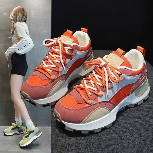 Automne Nouveau Léger Cortez Femme Plateforme Rétro
