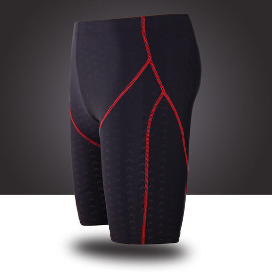 Maillot de bain boxer cinq points pour hommes - Slip de bain effet peau de requin