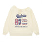 Hoodie Women's Autumn Loose Streetwear Casual Shoulder-Baring Long Sleeve Top