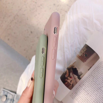 Love solid color phone case