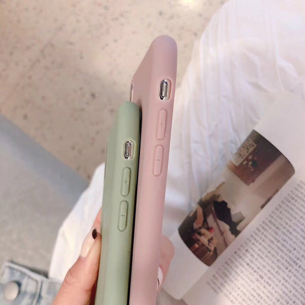 Love solid color phone case
