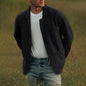 Pure color trendy fashion jacket jacket casual top