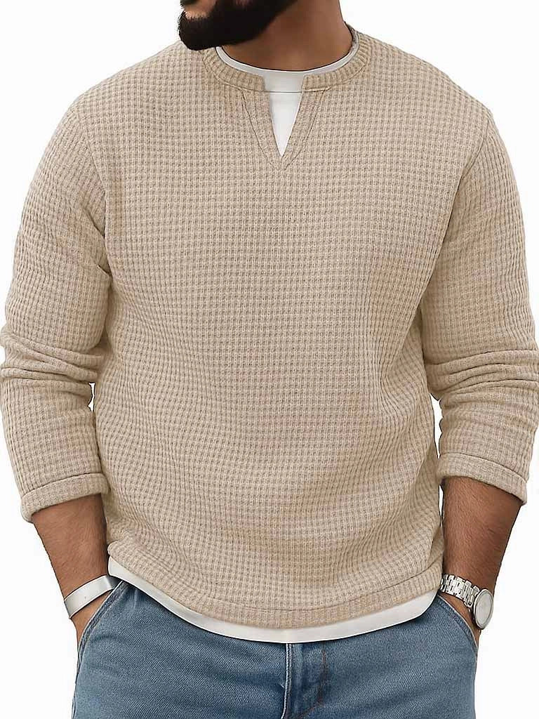 Crew-Neck Long-Sleeve Top