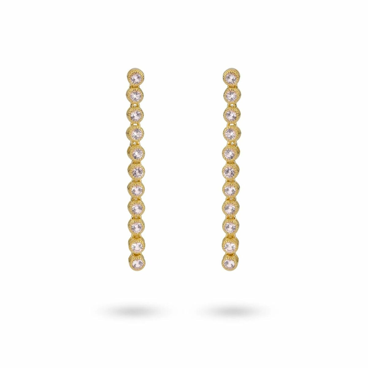 Ladies' Earrings 24KAE 42458Y Golden