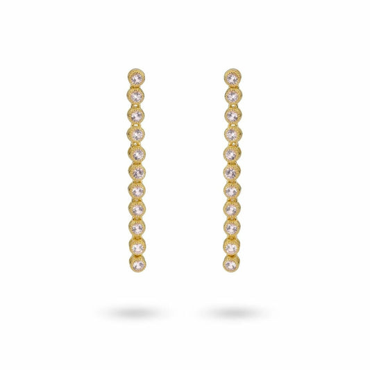 Ladies' Earrings 24KAE 42458Y Golden