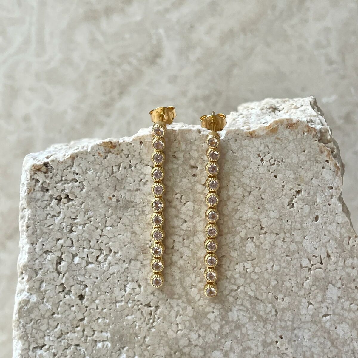 Ladies' Earrings 24KAE 42458Y Golden