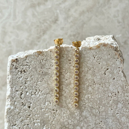 Ladies' Earrings 24KAE 42458Y Golden